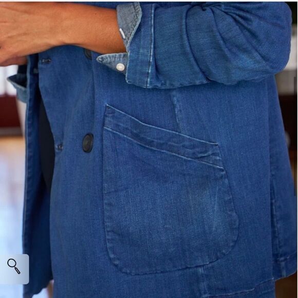 Frank & Eileen Belfast Jacket Performance Denim Blue Size XXS - Picture 3 of 10